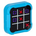 Kółko krzyżyk gra elektroniczna logiczna tic tac toe konsola przenośna niebieska Kik Sp. z o. o. Sp. k.