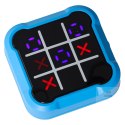 Kółko krzyżyk gra elektroniczna logiczna tic tac toe konsola przenośna niebieska Kik Sp. z o. o. Sp. k.