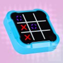 Kółko krzyżyk gra elektroniczna logiczna tic tac toe konsola przenośna niebieska Kik Sp. z o. o. Sp. k.