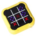 Kółko krzyżyk gra elektroniczna logiczna tic tac toe konsola przenośna żółta Kik Sp. z o. o. Sp. k.