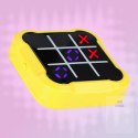 Kółko krzyżyk gra elektroniczna logiczna tic tac toe konsola przenośna żółta Kik Sp. z o. o. Sp. k.