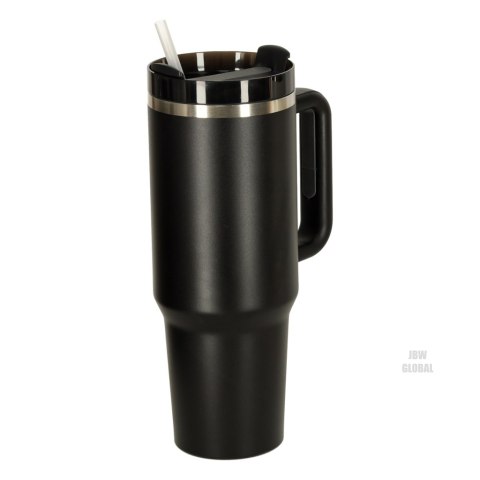 Kubek termiczny ze słomką i uchwytem termos 1200ml czarny Kik Sp. z o. o. Sp. k. Kubek termiczny ze słomką i uchwytem termos 1200ml czarny Kik Sp. z o. o. Sp. k.