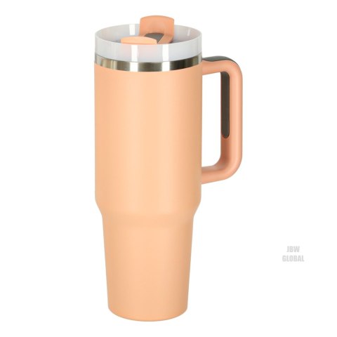 Kubek termiczny ze słomką i uchwytem termos 1200ml róż pudrowy Kik Sp. z o. o. Sp. k. Kubek termiczny ze słomką i uchwytem termos 1200ml róż pudrowy Kik Sp. z o. o. Sp. k.