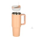 Kubek termiczny ze słomką i uchwytem termos 1200ml róż pudrowy Kik Sp. z o. o. Sp. k.