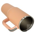 Kubek termiczny ze słomką i uchwytem termos 1200ml róż pudrowy Kik Sp. z o. o. Sp. k.
