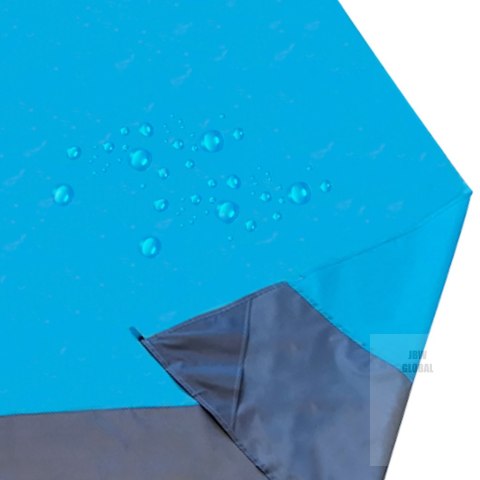 Mata plażowa piknikowa wodoodporna duża na biwak XXL 210 X 200 cm niebieska Mata plażowa piknikowa wodoodporna duża na biwak XXL 210 X 200 cm niebieska