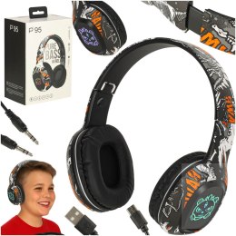 Słuchawki bezprzewodowe nauszne Bluetooth Gaming Sport czarne Kik Sp. z o. o. Sp. k.