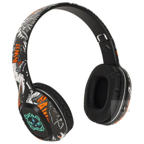 Słuchawki bezprzewodowe nauszne Bluetooth Gaming Sport czarne Kik Sp. z o. o. Sp. k. Słuchawki bezprzewodowe nauszne Bluetooth Gaming Sport czarne Kik Sp. z o. o. Sp. k.