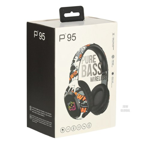 Słuchawki bezprzewodowe nauszne Bluetooth Gaming Sport czarne Kik Sp. z o. o. Sp. k. Słuchawki bezprzewodowe nauszne Bluetooth Gaming Sport czarne Kik Sp. z o. o. Sp. k.