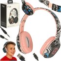Słuchawki bezprzewodowe nauszne Bluetooth Gaming Sport różowe Kik Sp. z o. o. Sp. k.