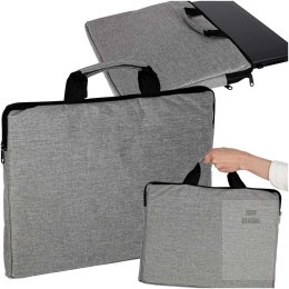 Torba na laptopa 15,6 cali etui pokrowiec teczka damska męska szara Kik Sp. z o. o. Sp. k.