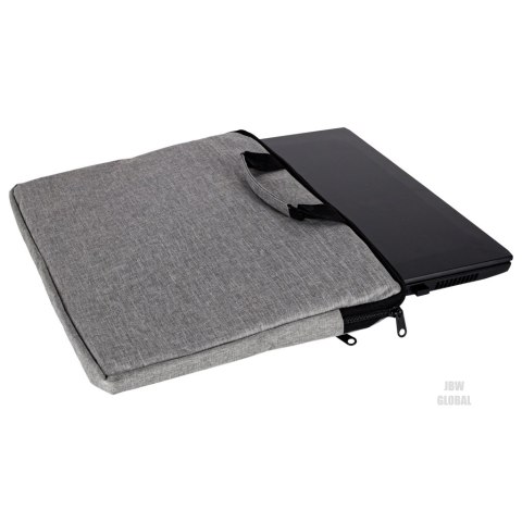 Torba na laptopa 15,6 cali etui pokrowiec teczka damska męska szara Kik Sp. z o. o. Sp. k. Torba na laptopa 15,6 cali etui pokrowiec teczka damska męska szara Kik Sp. z o. o. Sp. k.