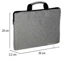 Torba na laptopa 15,6 cali etui pokrowiec teczka damska męska szara Kik Sp. z o. o. Sp. k.