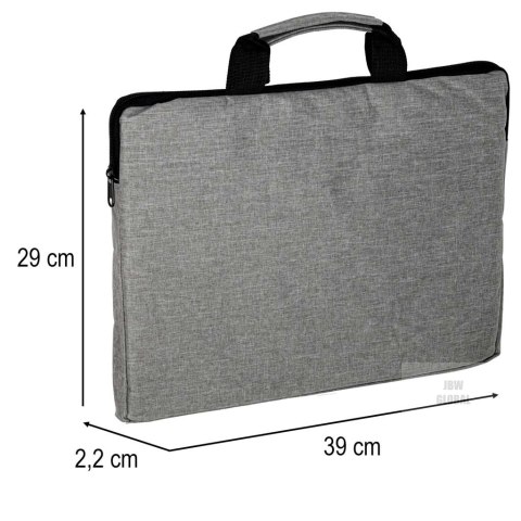 Torba na laptopa 15,6 cali etui pokrowiec teczka damska męska szara Kik Sp. z o. o. Sp. k. Torba na laptopa 15,6 cali etui pokrowiec teczka damska męska szara Kik Sp. z o. o. Sp. k.