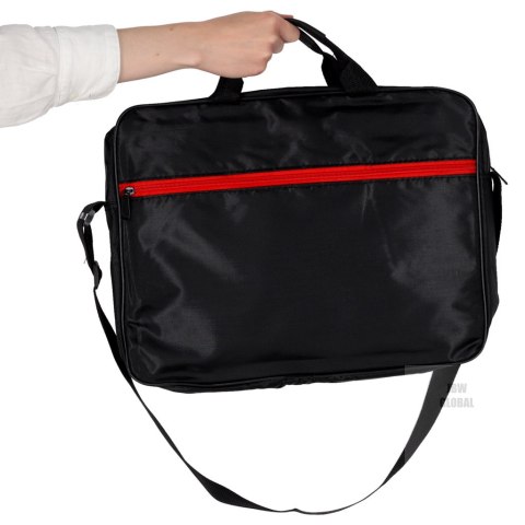 Torba na laptopa 15,6 cali etui pokrowiec z paskiem teczka damska męska czarna Kik Sp. z o. o. Sp. k. Torba na laptopa 15,6 cali etui pokrowiec z paskiem teczka damska męska czarna Kik Sp. z o. o. Sp. k.