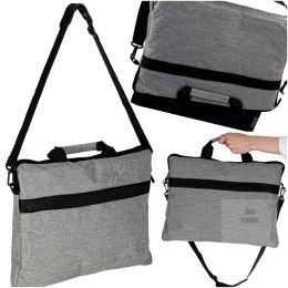 Torba na laptopa 15,6 cali etui pokrowiec z paskiem teczka damska męska mocna szara Kik Sp. z o. o. Sp. k.