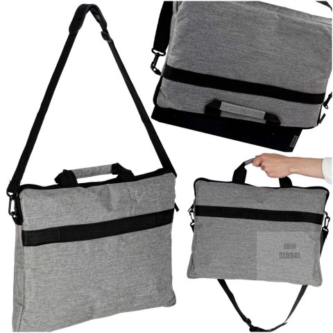 Torba na laptopa 15,6 cali etui pokrowiec z paskiem teczka damska męska mocna szara Kik Sp. z o. o. Sp. k. Torba na laptopa 15,6 cali etui pokrowiec z paskiem teczka damska męska mocna szara Kik Sp. z o. o. Sp. k.