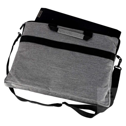 Torba na laptopa 15,6 cali etui pokrowiec z paskiem teczka damska męska mocna szara Kik Sp. z o. o. Sp. k. Torba na laptopa 15,6 cali etui pokrowiec z paskiem teczka damska męska mocna szara Kik Sp. z o. o. Sp. k.