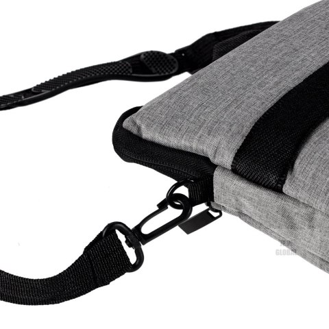 Torba na laptopa 15,6 cali etui pokrowiec z paskiem teczka damska męska mocna szara Kik Sp. z o. o. Sp. k. Torba na laptopa 15,6 cali etui pokrowiec z paskiem teczka damska męska mocna szara Kik Sp. z o. o. Sp. k.