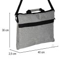 Torba na laptopa 15,6 cali etui pokrowiec z paskiem teczka damska męska mocna szara Kik Sp. z o. o. Sp. k.