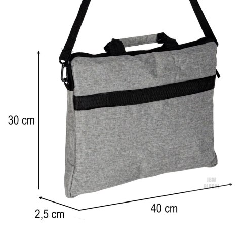 Torba na laptopa 15,6 cali etui pokrowiec z paskiem teczka damska męska mocna szara Kik Sp. z o. o. Sp. k. Torba na laptopa 15,6 cali etui pokrowiec z paskiem teczka damska męska mocna szara Kik Sp. z o. o. Sp. k.