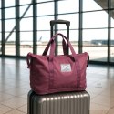 Torba podróżna na kółkach składana turystyczna pojemna 3 rozmiary fioletowa Kik Sp. z o. o. Sp. k.