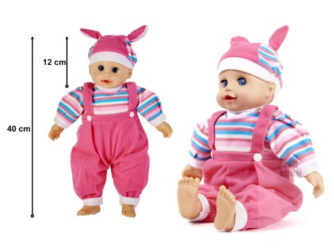 Lalka Maja bobas z dźwiękiem różowa 40cm Lalka Maja bobas z dźwiękiem różowa 40cm