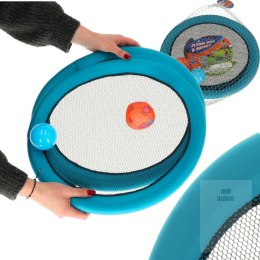 Paletki do gry rakiety z siateczki zestaw 2 piłki i paletki 44cm