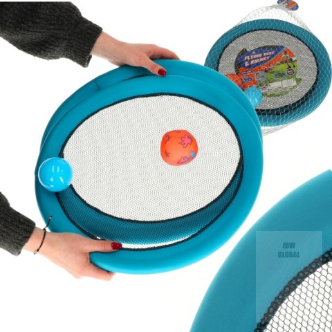 Paletki do gry rakiety z siateczki zestaw 2 piłki i paletki 44cm Paletki do gry rakiety z siateczki zestaw 2 piłki i paletki 44cm