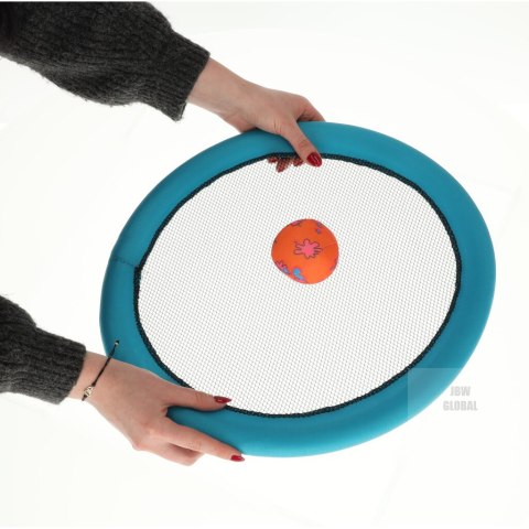 Paletki do gry rakiety z siateczki zestaw 2 piłki i paletki 44cm Paletki do gry rakiety z siateczki zestaw 2 piłki i paletki 44cm