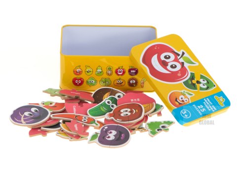 Puzzle w puszce owoce/warzywa 25 puzzli Puzzle w puszce owoce/warzywa 25 puzzli
