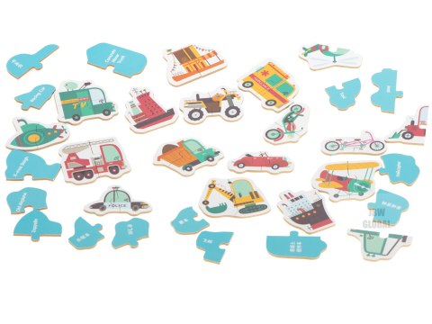 Puzzle w puszce pojazdy 24 puzzle Puzzle w puszce pojazdy 24 puzzle