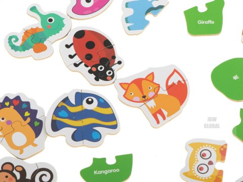 Puzzle w puszce zwierzątka 24 puzzle Puzzle w puszce zwierzątka 24 puzzle