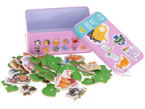 Puzzle w puszce zwierzątka 24 puzzle Puzzle w puszce zwierzątka 24 puzzle