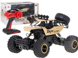 Samochód zdalnie sterowany na pilota RC Rock Crawler 1:12 4WD METAL złoty