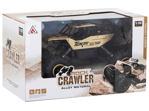 Samochód zdalnie sterowany na pilota RC Rock Crawler 1:12 4WD METAL złoty Samochód zdalnie sterowany na pilota RC Rock Crawler 1:12 4WD METAL złoty