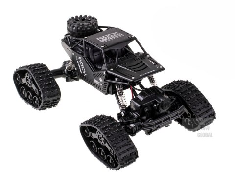Samochód zdalnie sterowany na pilota RC Rock Crawler 4x4 LHC012 auto 2w1 czarny Samochód zdalnie sterowany na pilota RC Rock Crawler 4x4 LHC012 auto 2w1 czarny