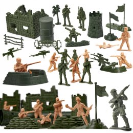 Żołnierzyki baza wojskowa figurki zestaw 114el.