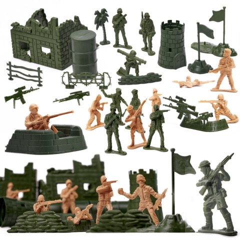 Żołnierzyki baza wojskowa figurki zestaw 114el. Żołnierzyki baza wojskowa figurki zestaw 114el.