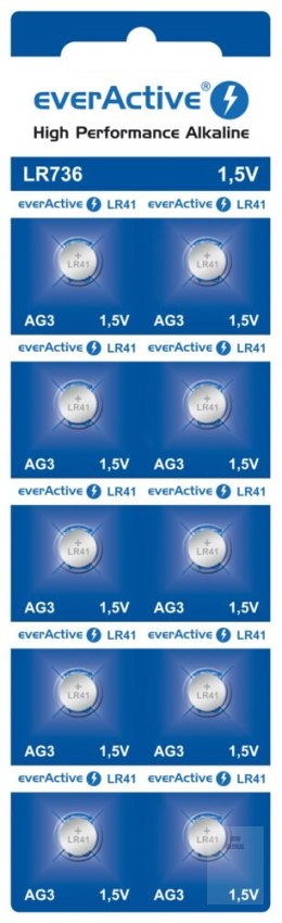 Bateria everActive Alkaline G3 LR736 blister 10szt.