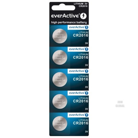 Bateria everActive litowa CR2016 blister 5szt.