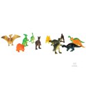 Figurki zwierzęta morskie dzikie zagrodowe dinozaury zestaw mix 48sztuk