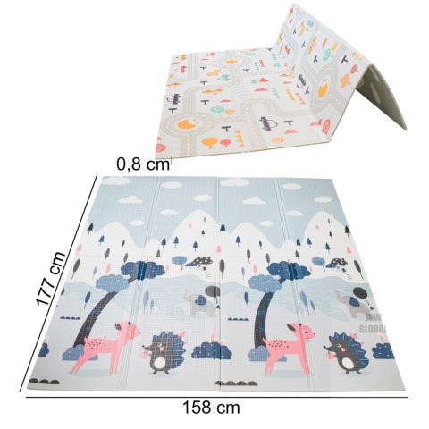 Mata edukacyjna dla dzieci ulica/las 177x158x0,8cm Mata edukacyjna dla dzieci ulica/las 177x158x0,8cm