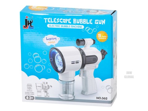 Pistolet do robienia baniek mydlanych biały Pistolet do robienia baniek mydlanych biały