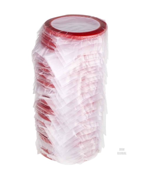 Taśma dwustronna samoprzylena akrylowa dwustronna montażowa transparentna mocna 6mm x 3m Taśma dwustronna samoprzylena akrylowa dwustronna montażowa transparentna mocna 6mm x 3m