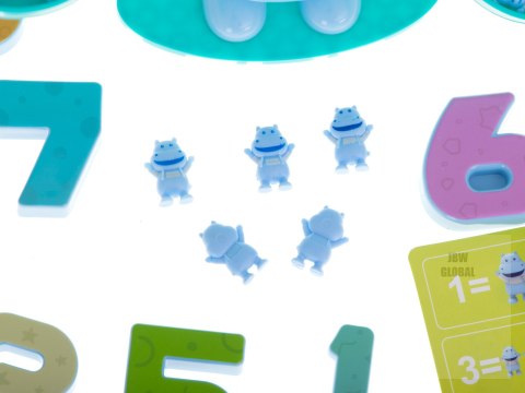 Waga szalkowa edukacyjna nauka liczenia hipopotam mini Waga szalkowa edukacyjna nauka liczenia hipopotam mini