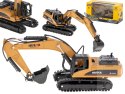 Koparka ładowarka z łyżką na gąsienicach model z metalu Die-Cast H-toys 1710 1:50