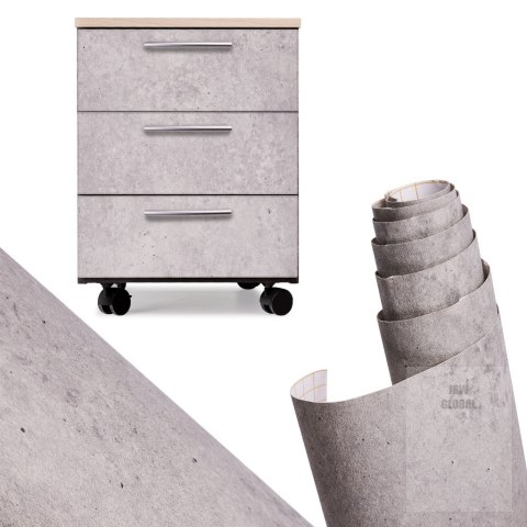 Folia rolka samoprzylepna okleina tapeta niebiesko-szary cement 1,22x50m Folia rolka samoprzylepna okleina tapeta niebiesko-szary cement 1,22x50m