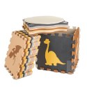 Puzzle piankowe mata kojec dla dzieci 36 elementów dinozaury 143cm x 143cm x1cm