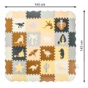 Puzzle piankowe mata kojec dla dzieci 36 elementów dinozaury 143cm x 143cm x1cm